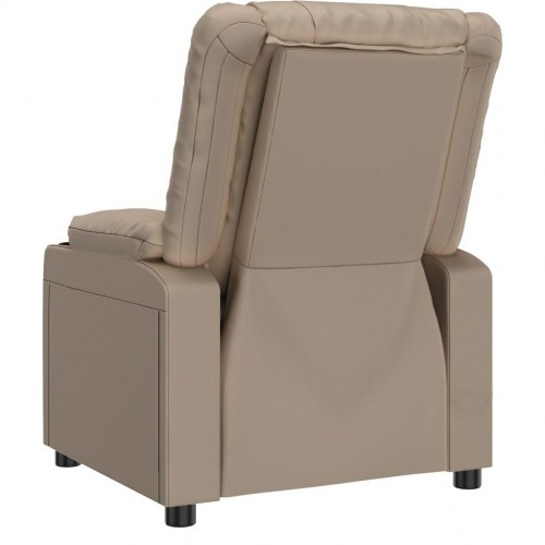 Eldrevet massagestol kunstlæder cappuccino