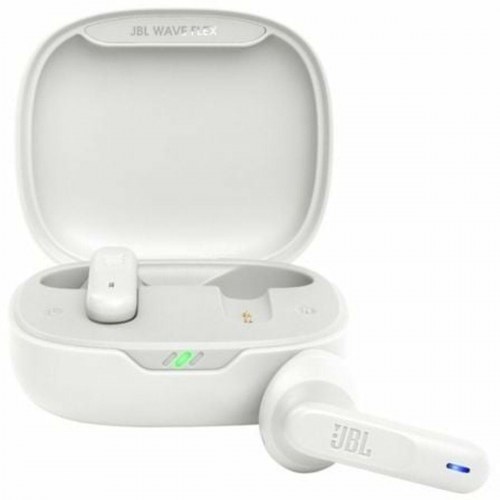 Trådløse høretelefoner JBL Wave Flex - hvid med opladeetui