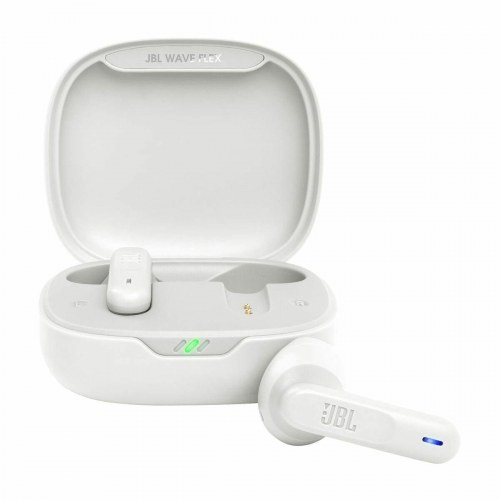 Trådløse høretelefoner JBL Wave Flex - hvid med opladeetui