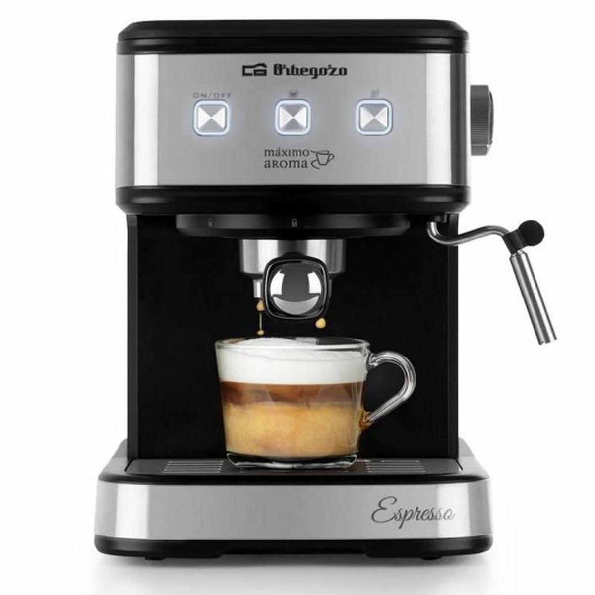 Espressomaskine Orbegozo 5210 Sølv Sort