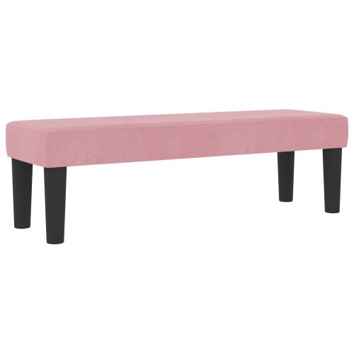 Box Spring Seng med madras & bænk Pink 160x200 cm Fløjl