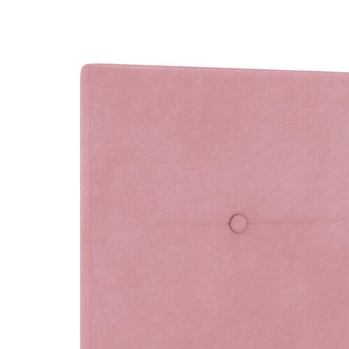 Seng Ramme Pink 160x200 cm Fløjl