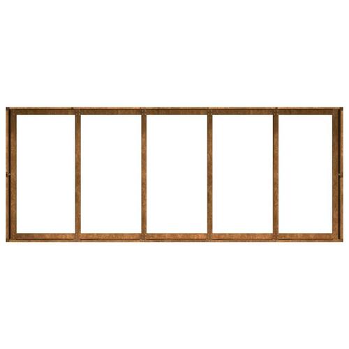 Plantekasse rustfarvet 200x80x40 cm forvitringsstål (OUTLET A)