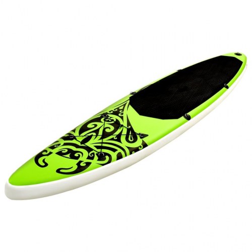 Oppusteligt paddleboardsæt 305 × 76 × 15 cm - grøn