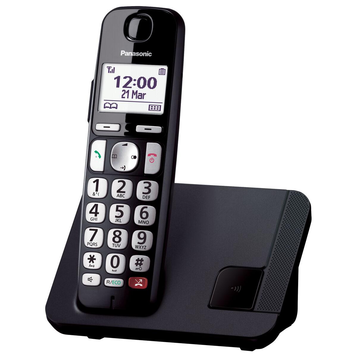 Panasonic KX-TGE250SPB trådløs fastnettelefon med DECT og højttaler - sort