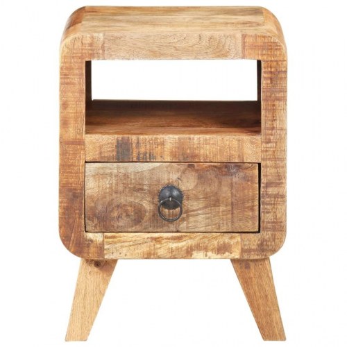Sengebord 40x30x50 cm massivt mangotræ