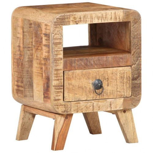 Sengebord 40x30x50 cm massivt mangotræ