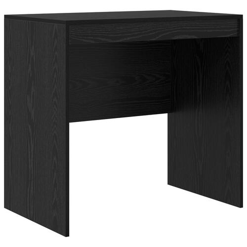 Skrivebord Sort Egetræ 80x50x76 cm Konstrueret træ