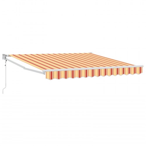 Automatisk Udtækkelig Markise Gul og Orange 350x250 cm