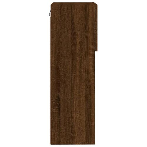 Tv-borde med LED-lys 2 stk. 40,5x30x90 cm brun egetræsfarve (OUTLET B)