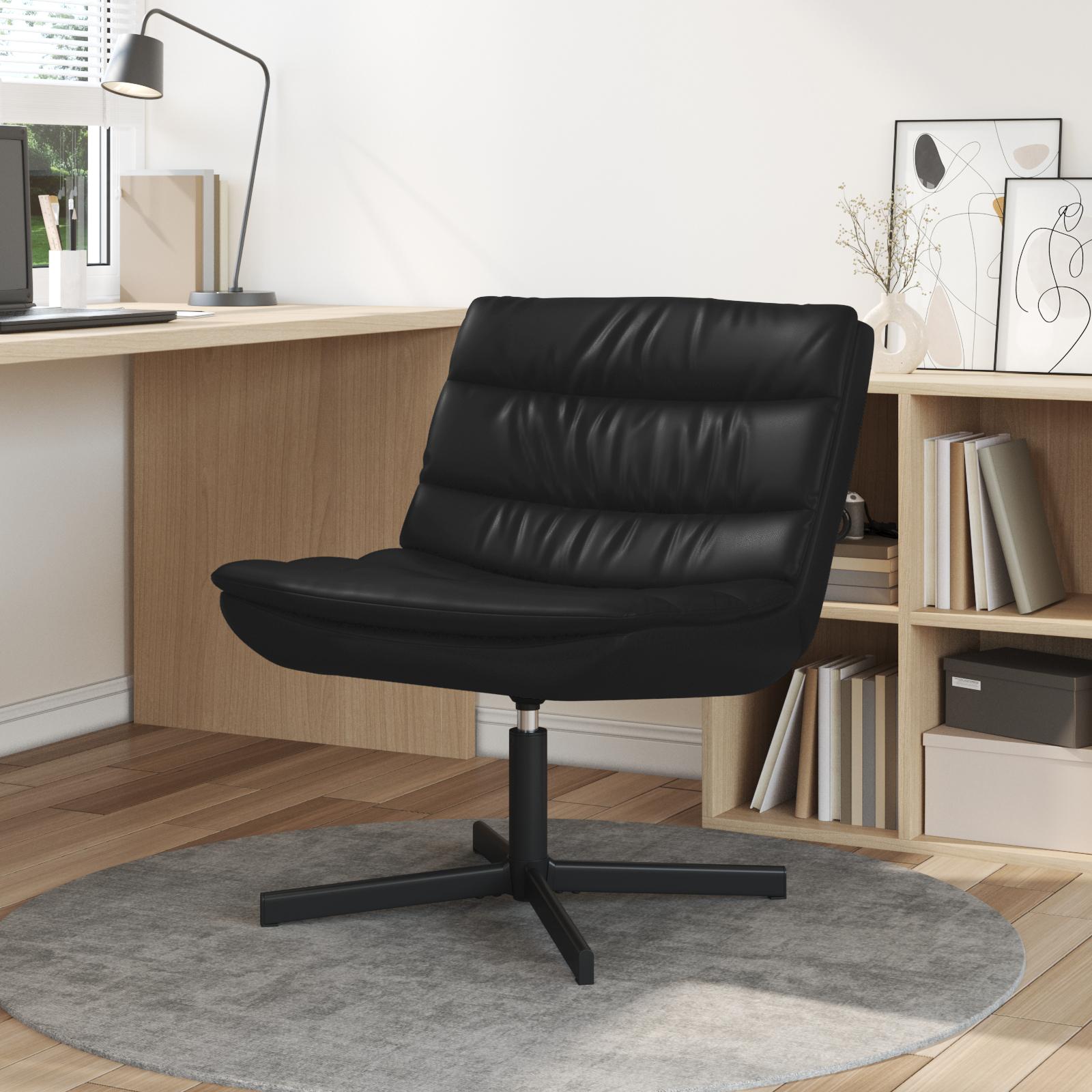 Drejestol Sort 63 x 75 x 76 cm PU