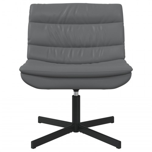 Drejestol Grå Kunstlæder Medium Drejefunktion Drejestol Andet