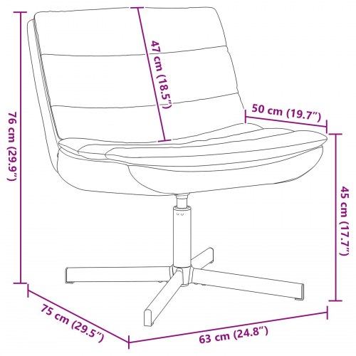 Drejestol Grå Kunstlæder Medium Drejefunktion Drejestol Andet