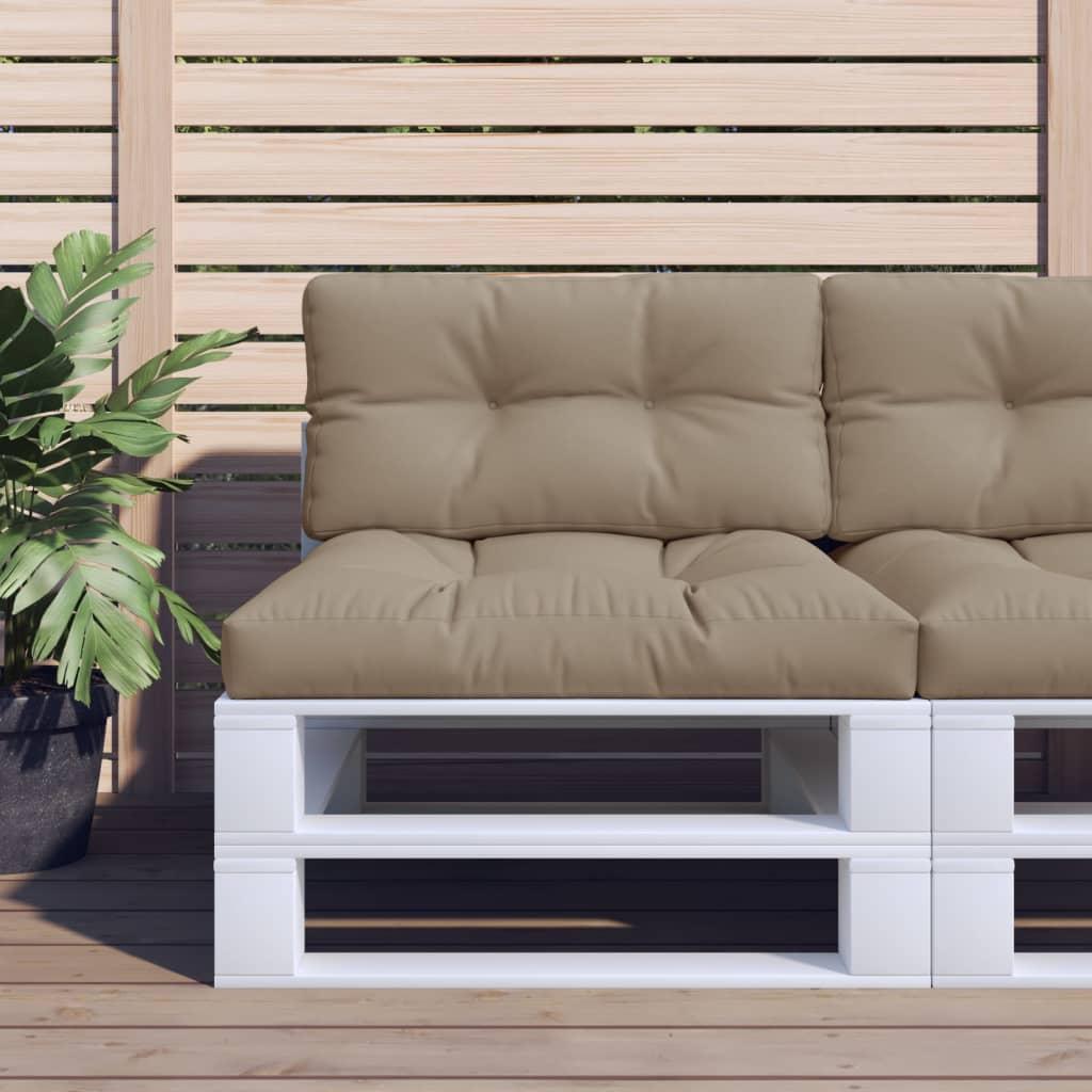 Pallehynde 80x40x12 cm stof gråbrun