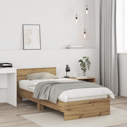 Sengestel uden madras med hovedgavl Artisan Eg 75x190 cm