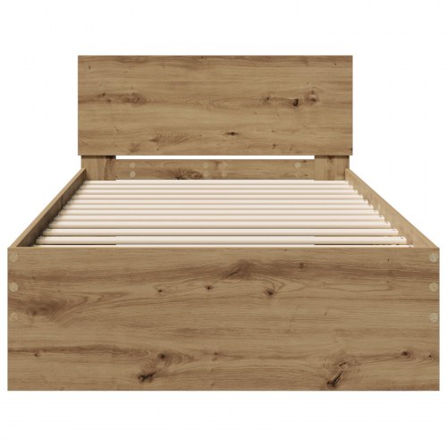 Sengestel uden madras med hovedgavl Artisan Eg 75x190 cm