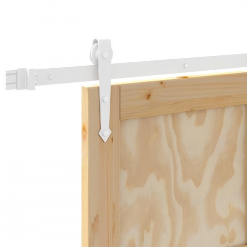 Skydedør med hardware sæt 83x202 cm massiv træ fyrretræ, indvendig dør "ORKDAL" 83x202x4 cm massiv træ fyrretræ