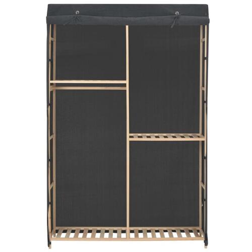 Klædeskab i 3 niveauer 110 x 40 x 170 cm stof grå