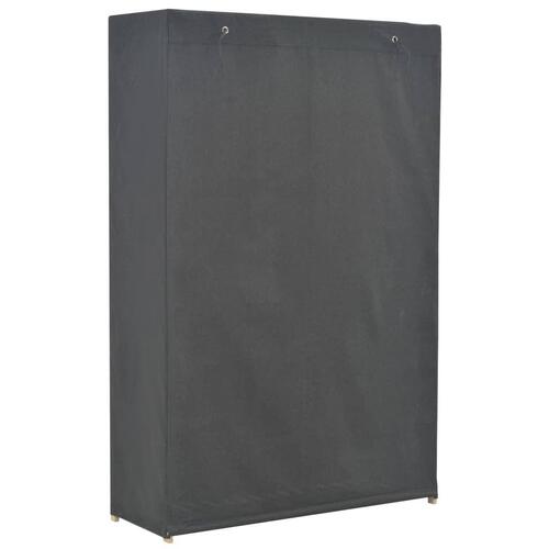 Klædeskab i 3 niveauer 110 x 40 x 170 cm stof grå