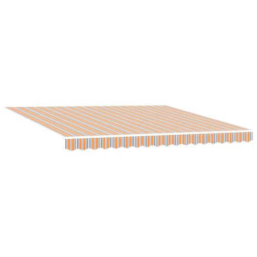 Manuel Udtækkelig Markise Flerfarvet Stribe 400x300 cm