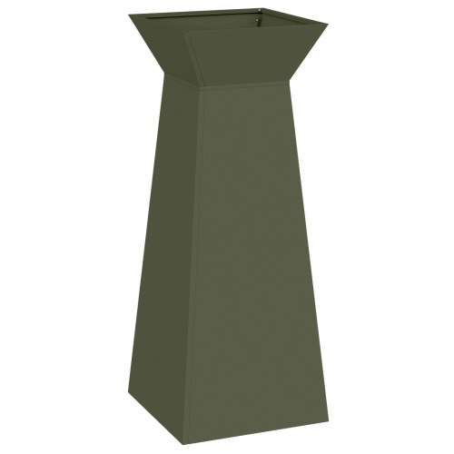Planterstand Olivengrøn Metal 40 x 40 x 101 cm Dekorative Indlæg