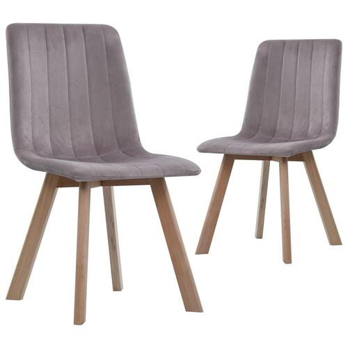 Spisebordsstole 2 stk. fløjl pink