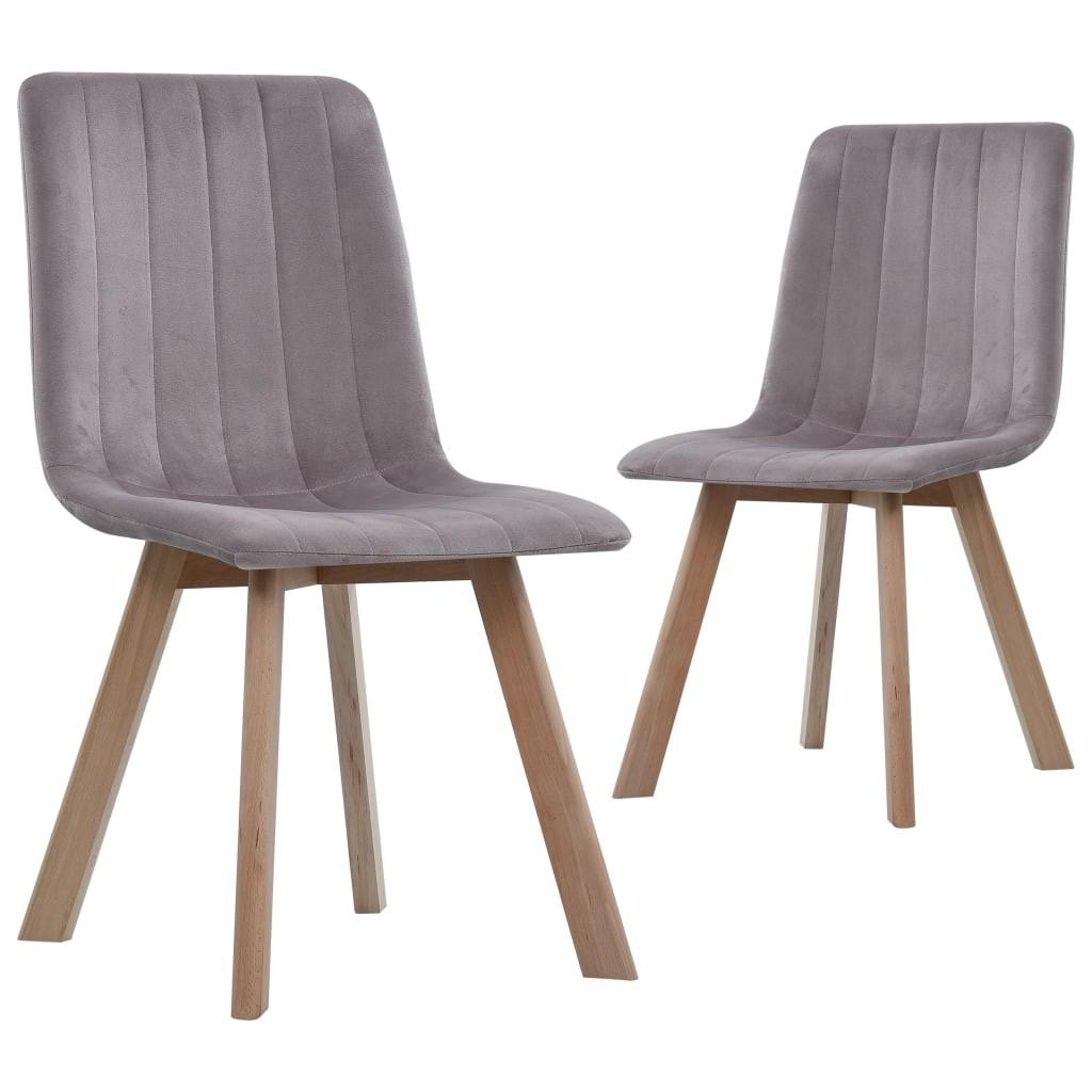 Spisebordsstole 2 stk. fløjl pink