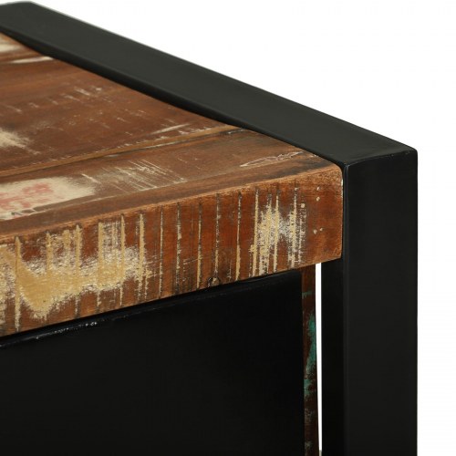 Badeværelsesskab 40x35x90 cm Solidt Træ Genbrug