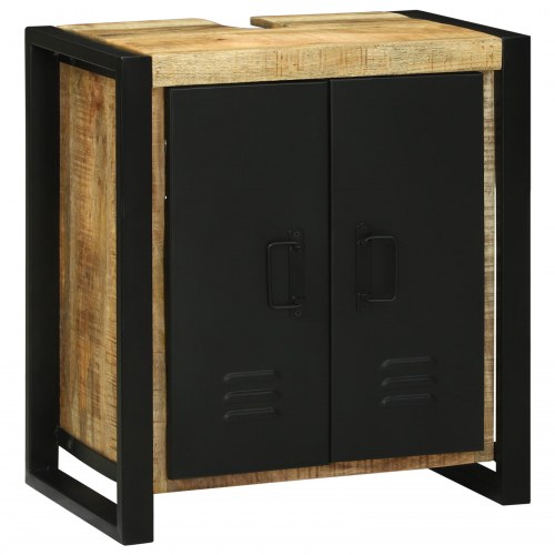 Vaskeskab 55x35x60 cm Massivt Træ Rå Mangotræ