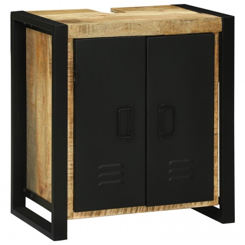 Vaskeskab 55x35x60 cm Massivt Træ Rå Mangotræ