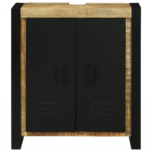 Vaskeskab 55x35x60 cm Massivt Træ Rå Mangotræ