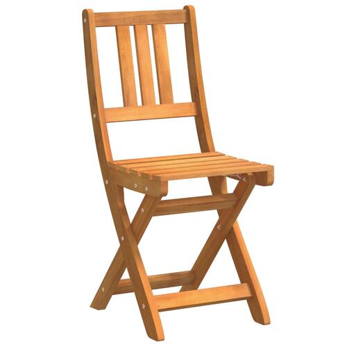 3 Stykke Folding Bistro Set Solid Wood Akacietræ