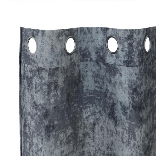 Velvet Gardiner 2 stk med Grommetter Sølvfarvet 245x140 cm