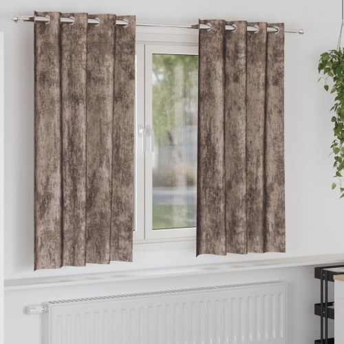 Grommet Gardiner Cappuccino Polyester 140 x 175 cm
