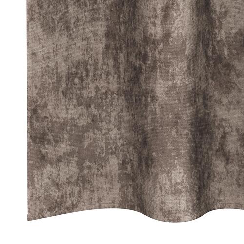 Fløjlsgardiner 2 stk med Øjekanter Cappuccino 245x140 cm