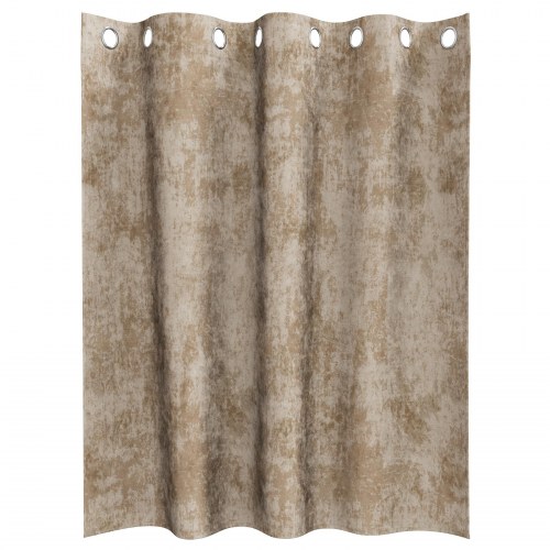 Velvet Gardiner Champagne Polyester 140 x 140 cm