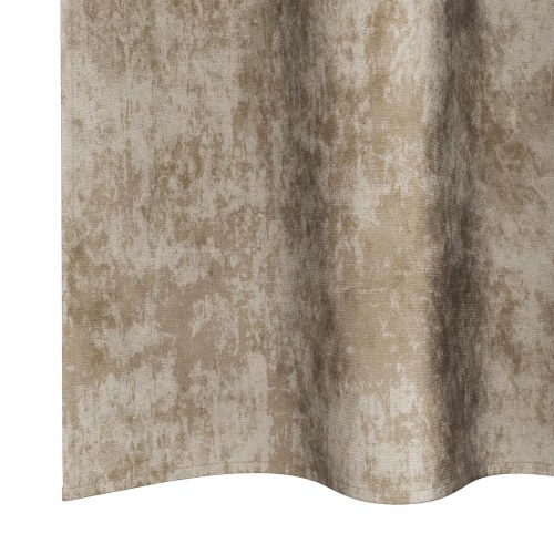 Velvet Gardiner 2 stk med Øjekanter Champagne 245x140 cm