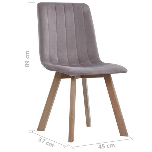 Spisebordsstole 2 stk. fløjl pink