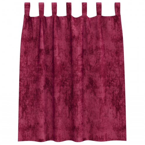 Velour Gardiner Vino Rød Polyester 140 x 140 cm Dekorative Indlæg