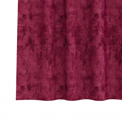 Velour Gardiner 2 stk med Øjer Bordeaux 260x140 cm