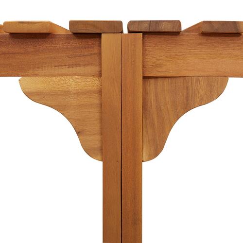Spa Område Halv-Rund 272x120.5x55.5 cm Solid Akacietræ