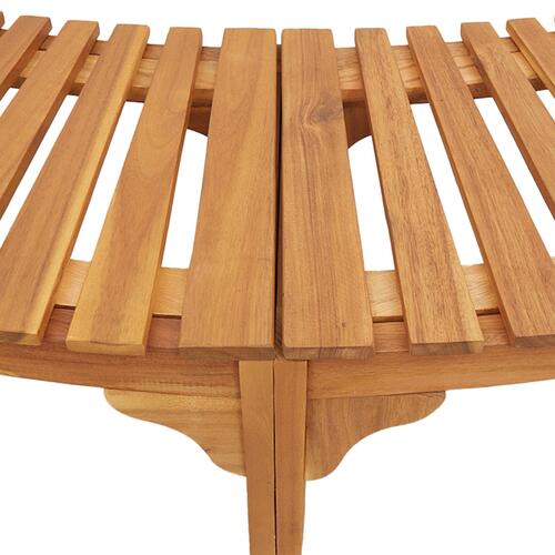 Spa Område Halv-Rund 272x120.5x55.5 cm Solid Akacietræ