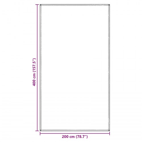 Telt Tarp Lysegrå Polyester 200 x 400 cm Letvægts
