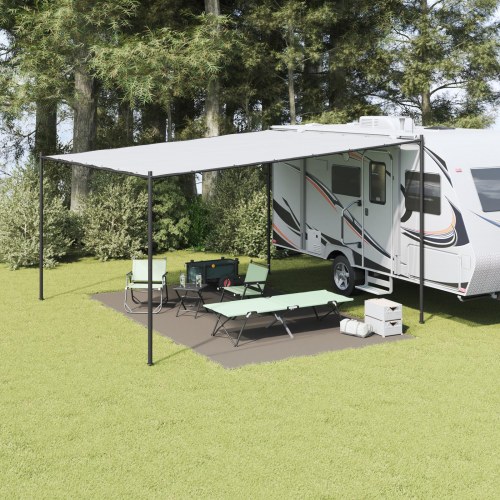 Teltcover Lysegrå Kanvas 300 x 500 cm Vandtæt Teltcover