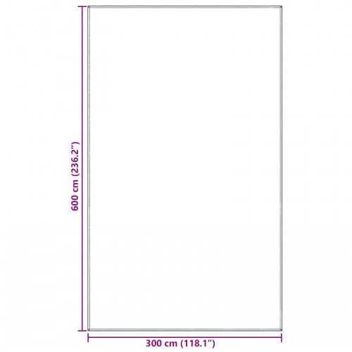 Telt Tilbehør Lysegrå Polyester 300 x 600 cm Holdbart