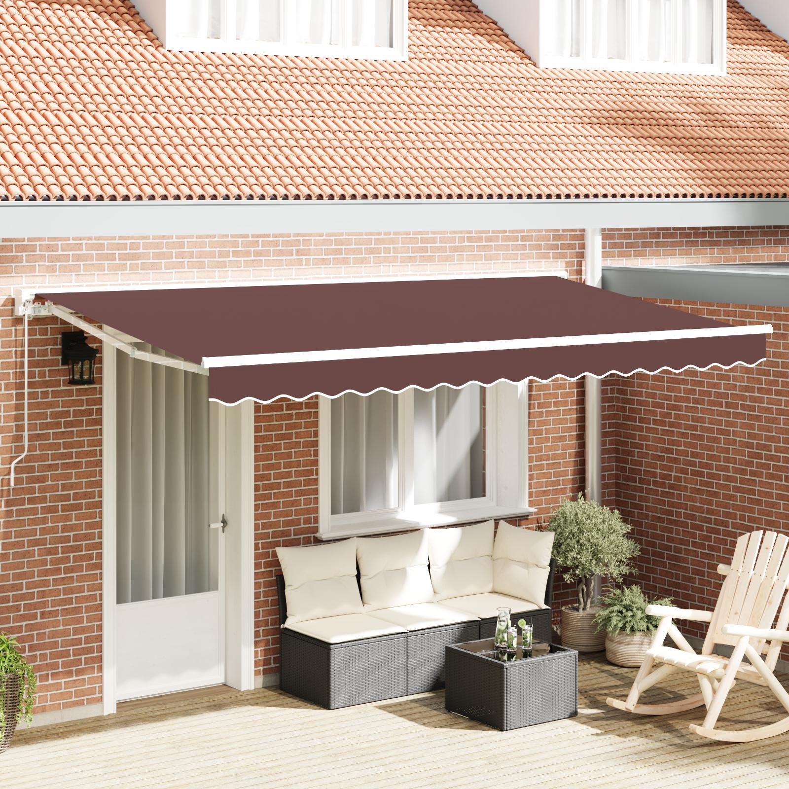 Reservedug til markise Brun 400 x 200 cm Kanvas