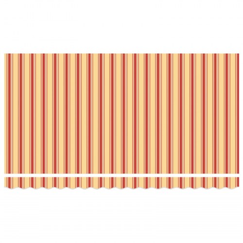 Markise stof til 4x2 m ramme multicolor stribe