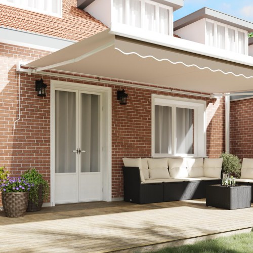 Erstatningsmarkise stof til 5x3 m ramme beige