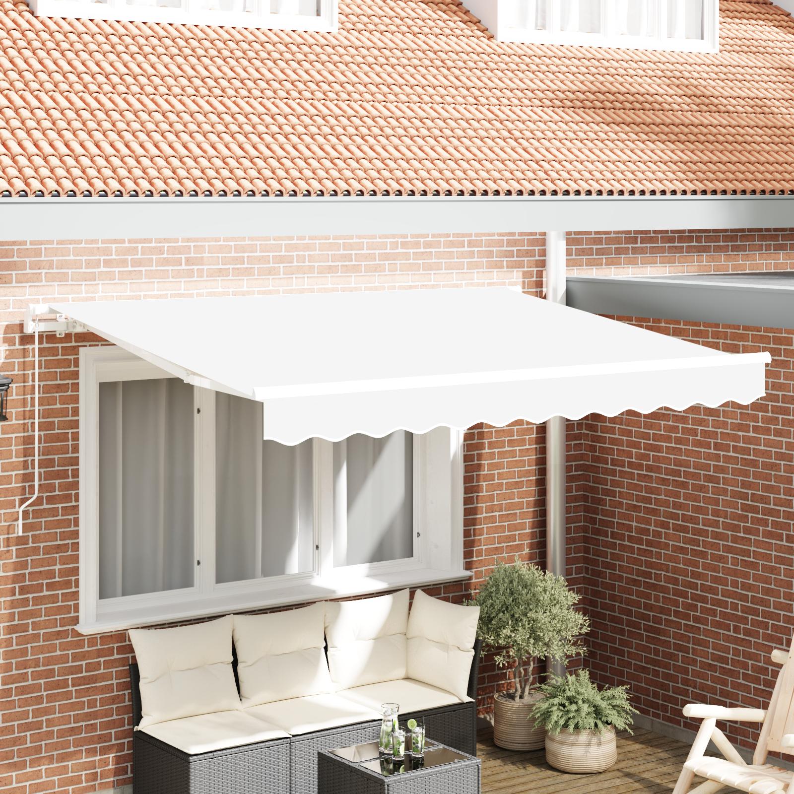 Reservedug til markise Hvid 350 x 250 cm Kanvas