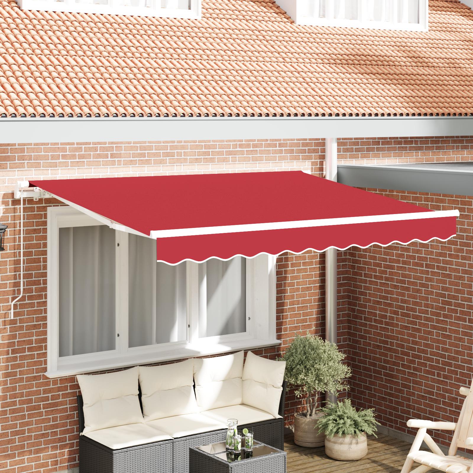 Reservedug til markise Rød 350 x 250 cm Kanvas
